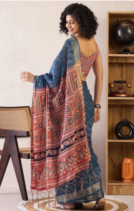 Bandhani Cotton Saree