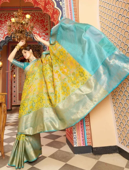 Ethnic Woven Design Pure Cotton Saree