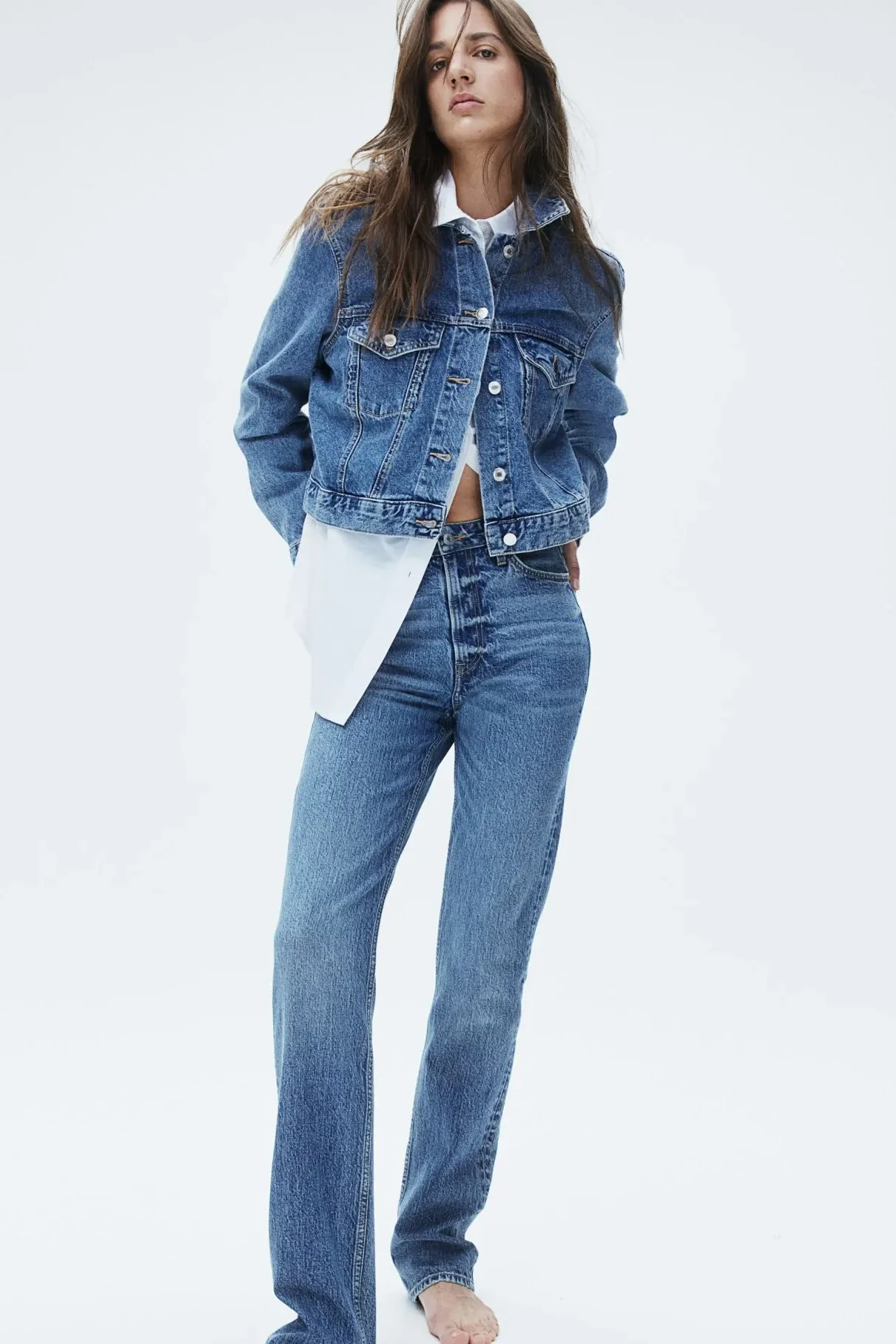 Slim Straight High Jeans