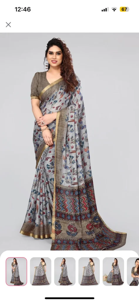 Floral Frenzy Saree