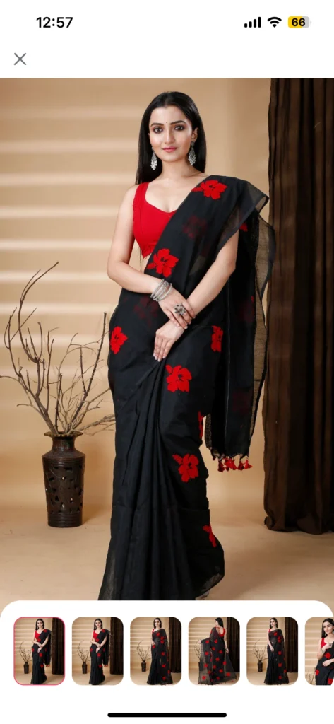 Embroidered Saree