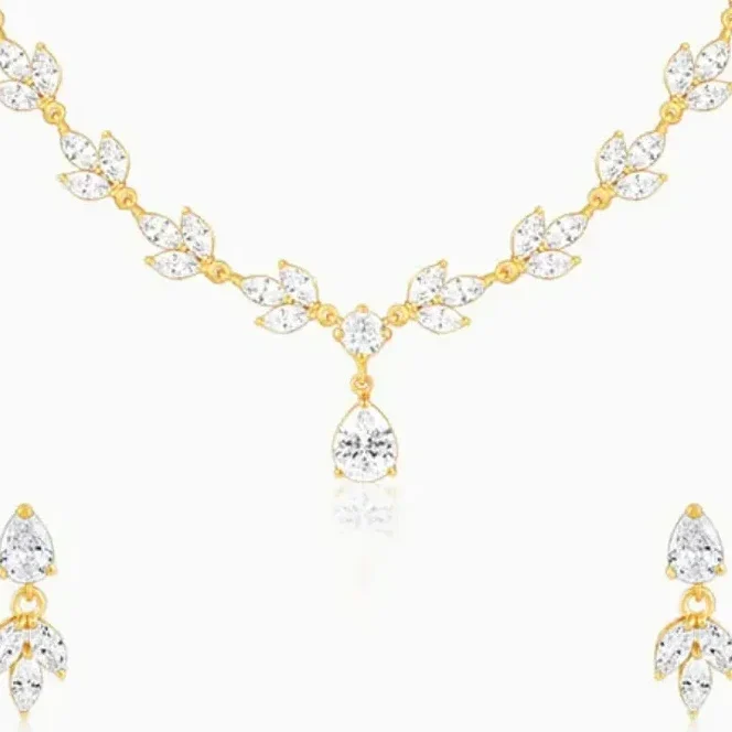 Golden Floral Shimmering Set