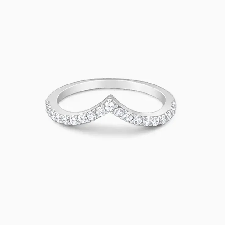 Silver Solid Shine Vanki Ring