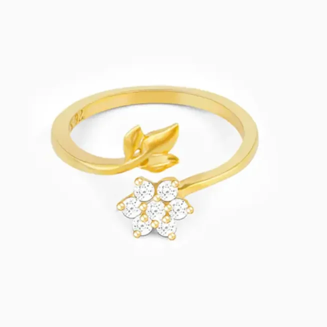 Golden Flower Girl Ring