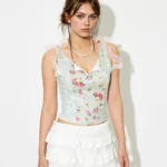 Bow Tank Top and skirt pair