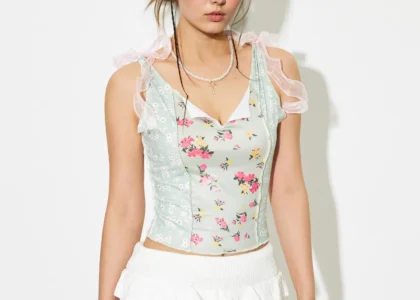 Bow Tank Top and skirt pair