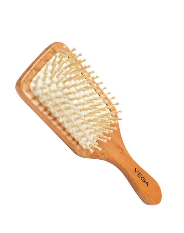 Wooden Bristle Paddle Brush