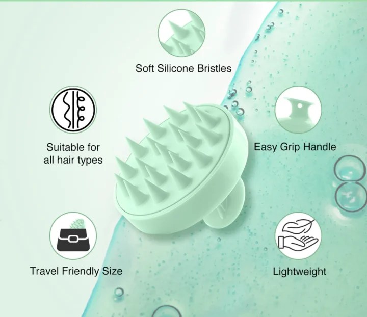 Scalp Massager Brush for Blood Circulation and Hair Growth 