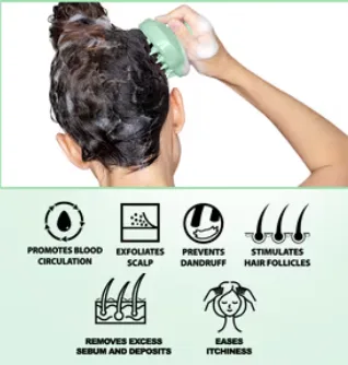 Scalp Massager Brush Blood Circulation and Hair Growth 