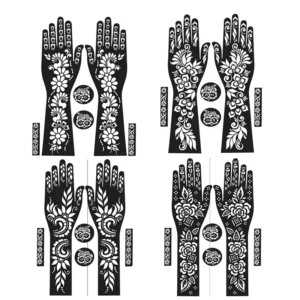 Full Hand Mehendi Stencil Design