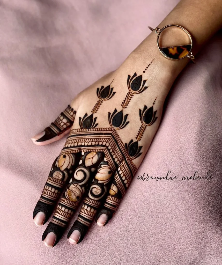 Lotus Mehendi Design