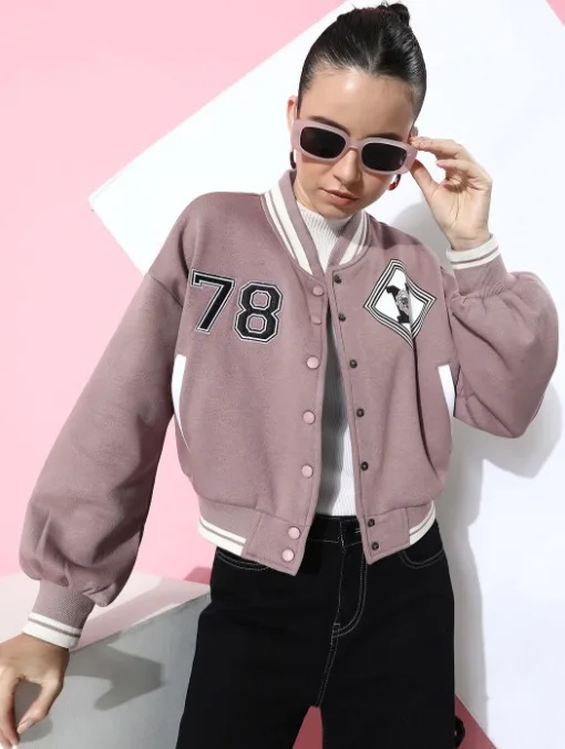 Typography Varsity Jacket