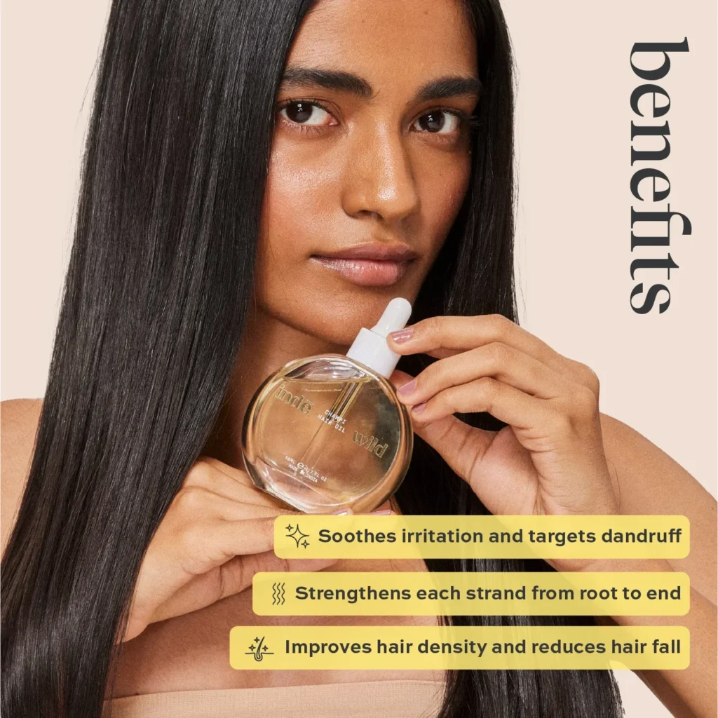 Inde wild Champi Hair Oil With Bhringraj, Brahmi