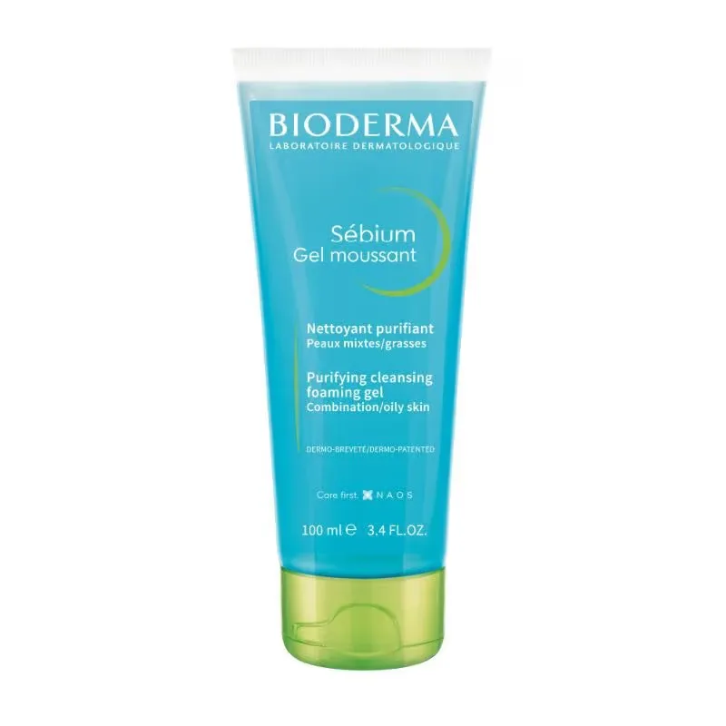 Bioderma Cleanser - Sebium Gel Moussant - Acne Defence Cleanser For Oily Acne Prone Skin