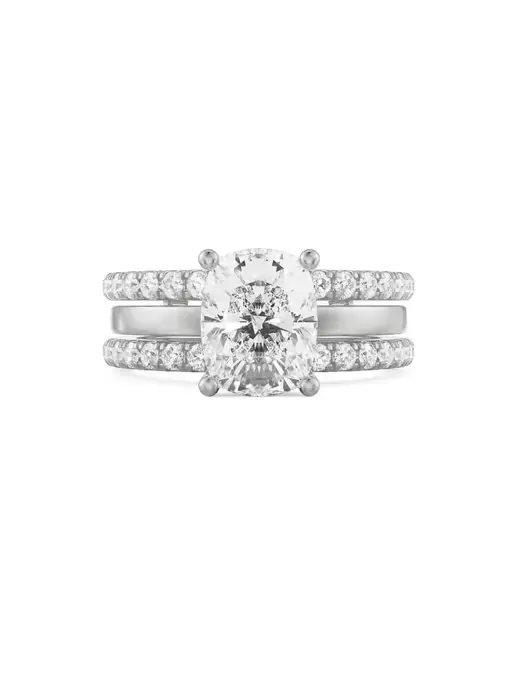 1.5 CT Cushion Cut Engagement 14 KT Ring