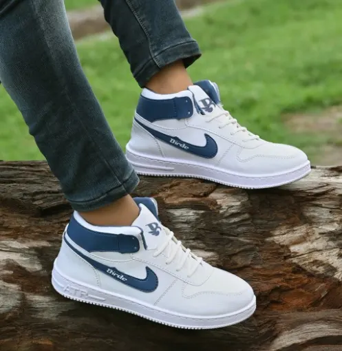 Blue Colourblocked Sneakers
