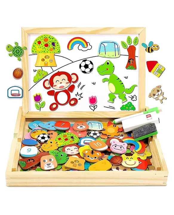 Wooden Magnetic Board Puzzle