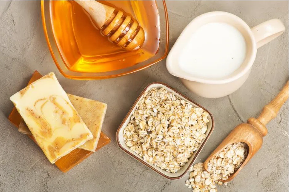 Oat and Almond Milk Face Scrubs