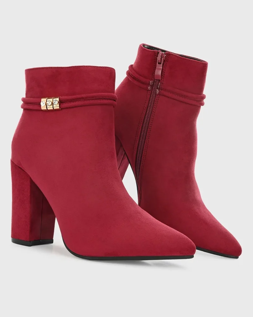 Women Pointed-Toe Ankle-Length Boots