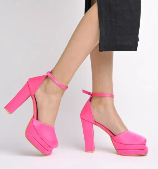 Square Toe Platform Pumps