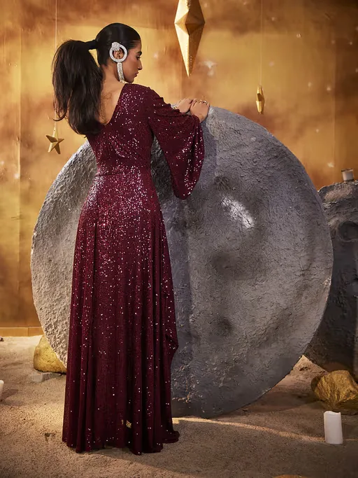 Maroon Gown