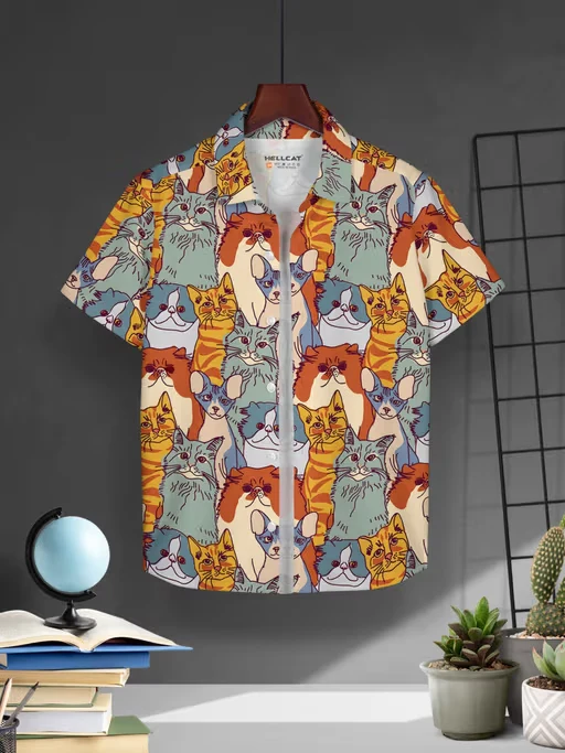 Multi-Color Printed Casual Shirt