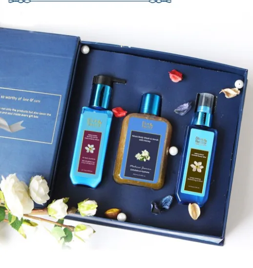 5-Pcs Face Cream-Face Scrub-Face Wash-Body Wash & Body Lotion Gift Set