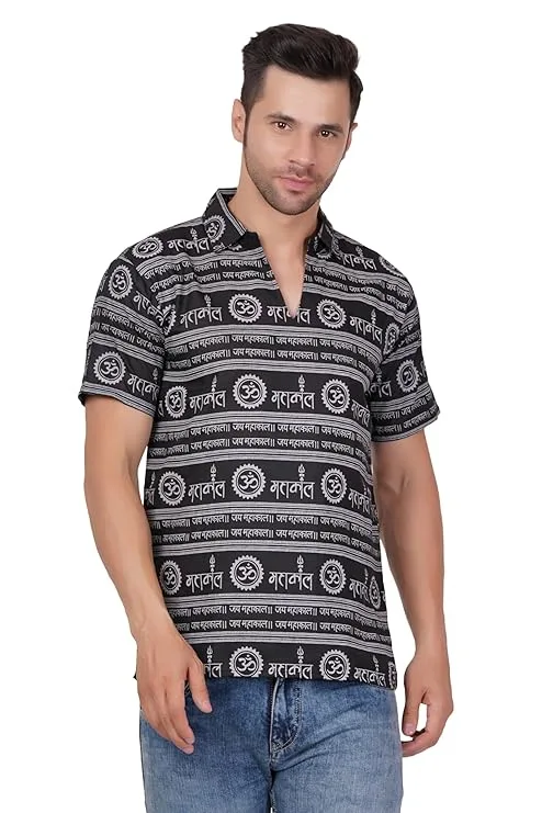 Lord Mahakal Om Printed Short Kurta