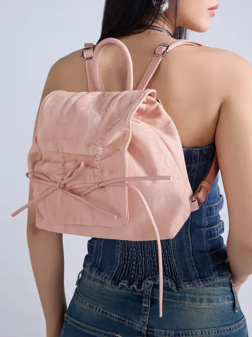 Pink Bow Backpack