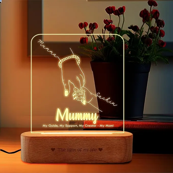 Personalized Engraved Lamp for Mom