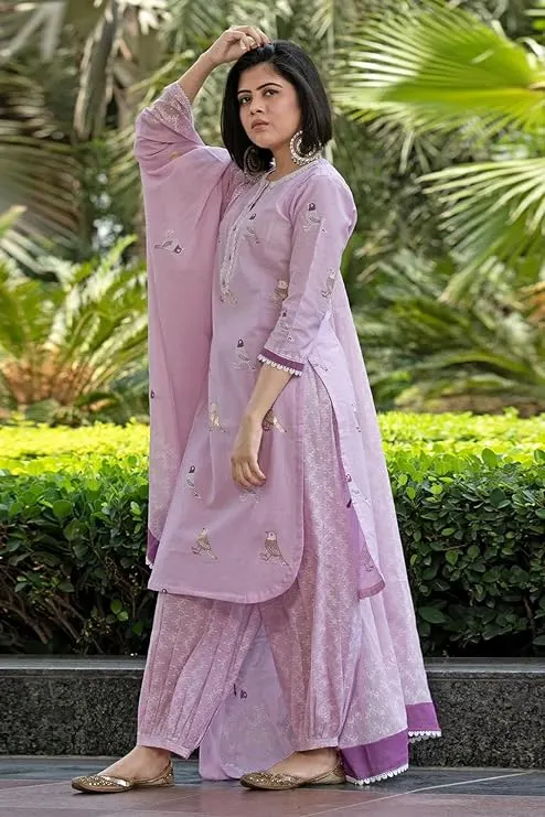 GoSriKi Women Kurta with Pant and Dupatta