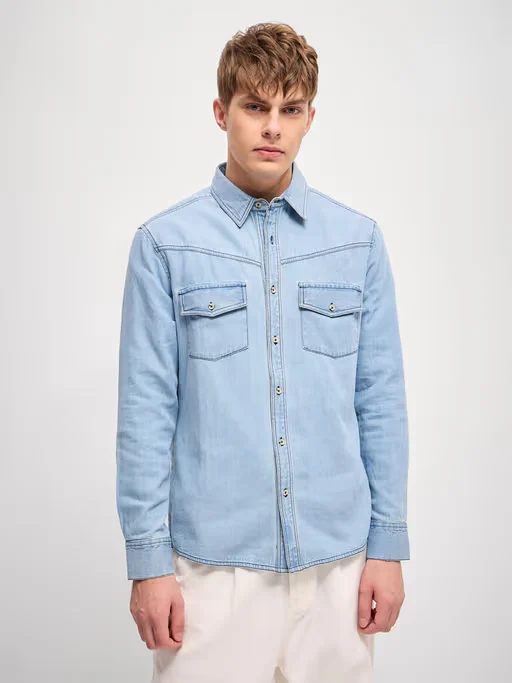 Denim Relaxed Fit Overshirt